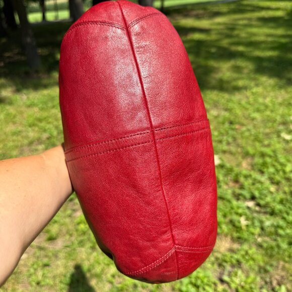 Vintage Coach Red Ergo Hobo 9219 - Picture 6 of 14